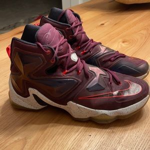 Nike LeBron 13s Purple Mens High Top Shoes